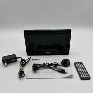 Naxa NT-90 9in Portable LCD TV Digital Multimedia Player Black USB SD Remote